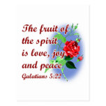Inspirational bible quote designs post cards