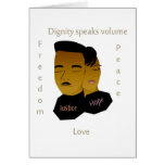 Inspirational Black History Month blank card