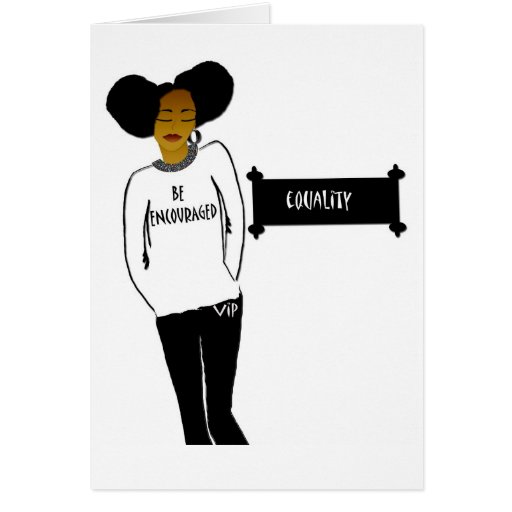 Inspirational Black History Month blank card