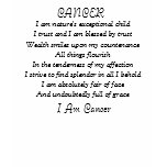 Inspirational Cancer Astrology Poem t-shirts