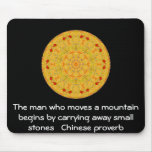 Inspirational Chinese proverb mousepads