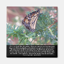 Inspirational Gifts Life Changes Fridge Magnet