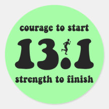 Inspirational half marathon sticker