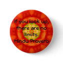 inspirational Hindu Proverb from India buttons