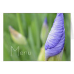 Inspirational Iris Menu Cards