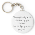 Inspirational key chains go confidently gift idea keychains