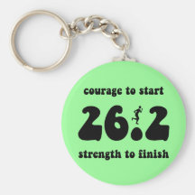 Inspirational marathon keychains