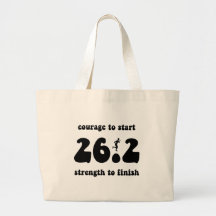 Inspirational marathon tote bags