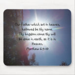 inspirational mouse pad matt 6:9-10 mousepads