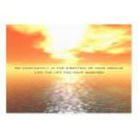 Inspirational Orange Sunset Card Calendar 2011 business cards