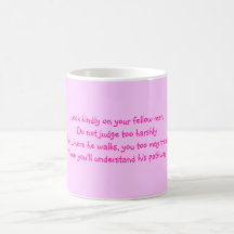 Inspirational pink mug