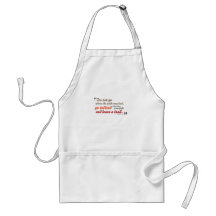Inspirational quote aprons