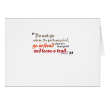 Inspirational quote card