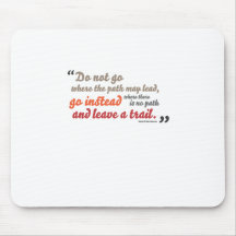 Inspirational quote mouse pads