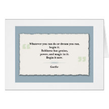 Inspirational Quote Note Card - Ripped Paper