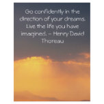 Inspirational Thoreau Quote flyers