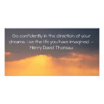 Inspirational Thoreau Quote photo cards
