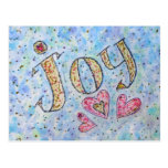 Inspirational Word "Joy" Postcard