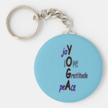 Inspirational Yoga Keychain