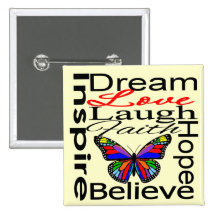 Inspire Collage Pinback Button