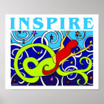 Inspire Mermaid Poster posters