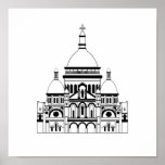 Inspired by the Sacre Coeur, Montmartre posters