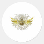 Inspired Heraldry Round Stickers