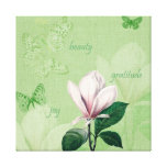 Inspired Magnolia Floral Gallery Wrap Canvas