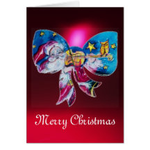 INSPIRED SANTA CHRISTMAS BOW CARD