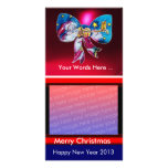 INSPIRED SANTA CHRISTMAS BOW CUSTOMIZED PHOTO CARD