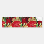 Inspiring colourful maple leaves bumper stickers
