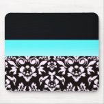 Inspiring light pinkish damask pattern mouse pad