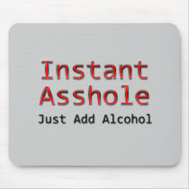 Instant Asshole Just Add Alcohol red