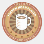 Instant French Horn Player Stickers