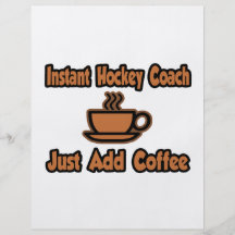 Instant Hockey Coach...Just Add Coffee Full Colour Flyer