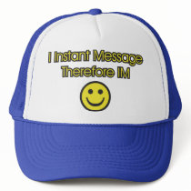 Instant Message Existentialism Trucker Hats