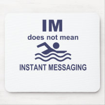 Instant Messaging for Swimmers Mousepads