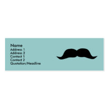 Instant Moustache Profile Cards Business Card Template