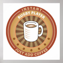 Instant Rugby Player Poster
