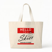 Instant Skier Just Add Snow Canvas Bags
