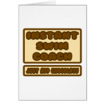 Instant Swim Coach ... Just Add Chocolate Greeting Card