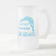 Instant Swimmer Just Add Water Coffee Mugs