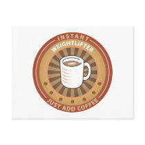 Instant Weightlifter Post Card