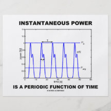Instantaneous Power Is A Periodic Function Of Time Personalized Flyer