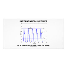 Instantaneous Power Is A Periodic Function Of Time Personalized Photo Card