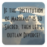 Institution of Marriage stickers