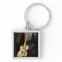 Instrument - Guitar - Playing in a band Keychains