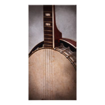 Instrument - String - A typical banjo Photo Card