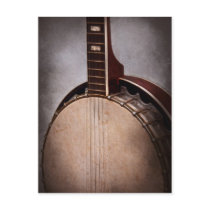 Instrument - String - A typical banjo Post Card