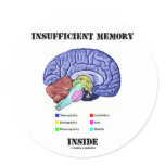 Insufficient Memory Inside (Anatomical Brain) stickers